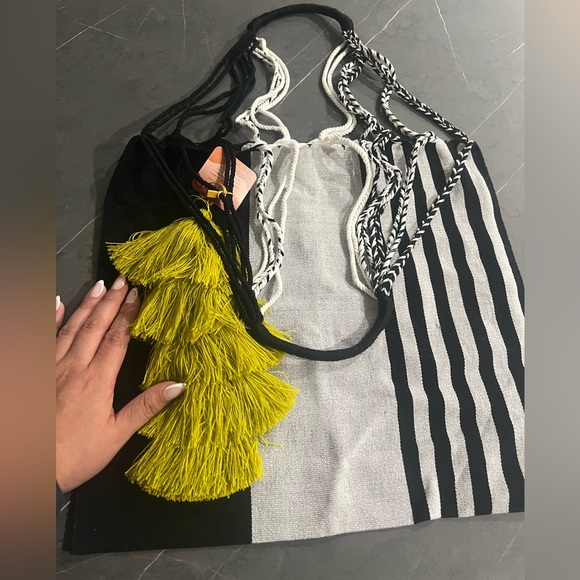 Tote Bag with Tassel hand made - Picture 5 of 5